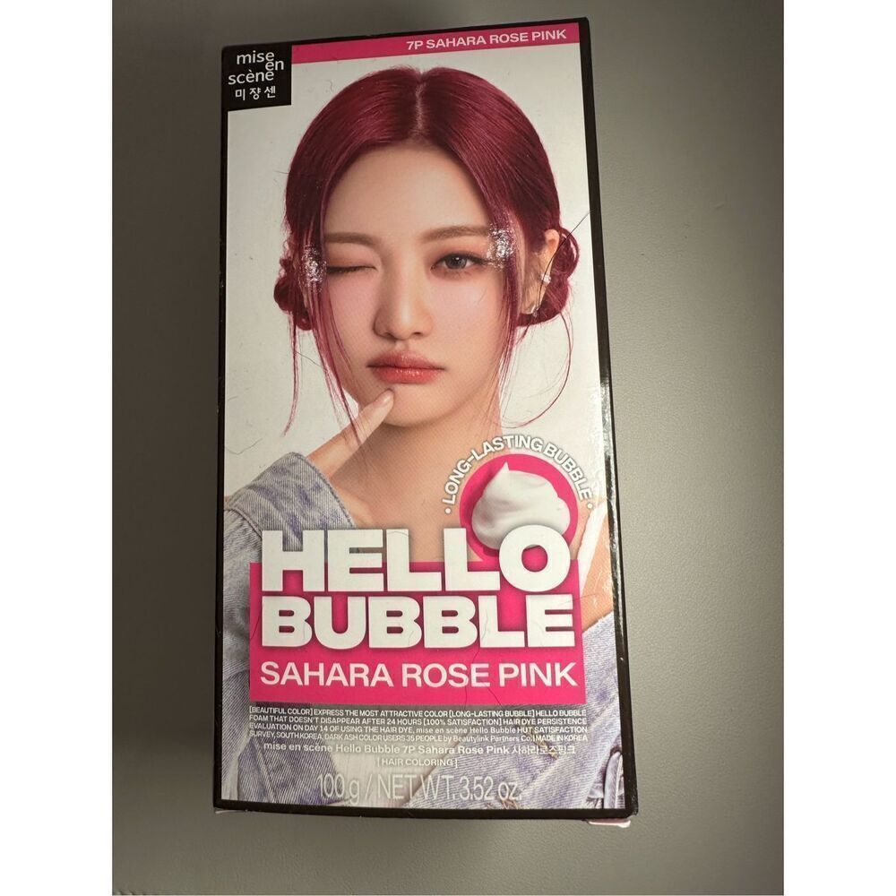Hello Bubble Color Dyeing Kit, Vanilla Mermaid Rose, Easy At-Home Hair Color cha